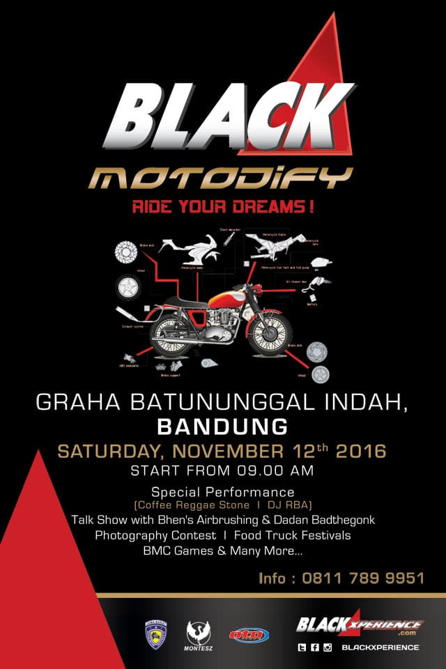 Siapkan Motor Terbaikmu di Black Motodify 2016