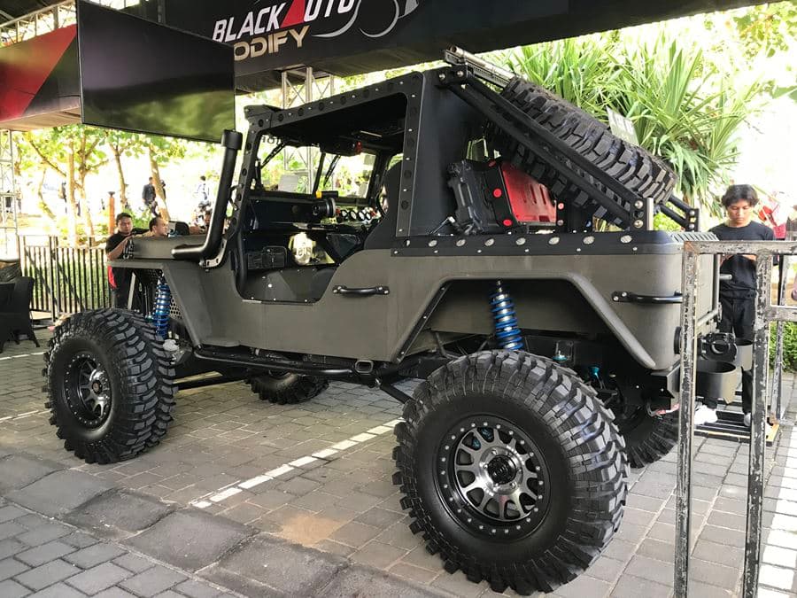 Jeep Willys The Conqueror Bermesin V8 Rover Sabet Champ Black  Auto Modify Culture 
