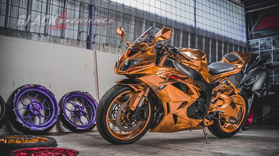 Witjax Modizigner, Sportbike Hedon Warna Krom Emas Hingga Modif Stunt Rider 