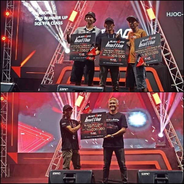 Abas dengan Xenia Putih Raih Nasional Master FUN SPL FFA Class  160 dB dan  Black Out Loud Best Team
