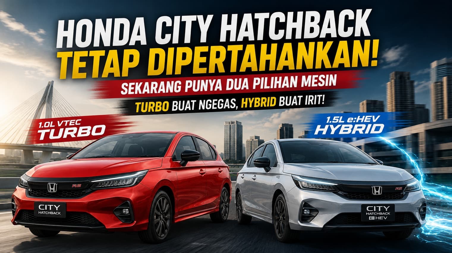 Honda City Hatchback Turbo dan Hybrid Resmi Meluncur, Indonesia Jangan Sampai Ketinggalan!