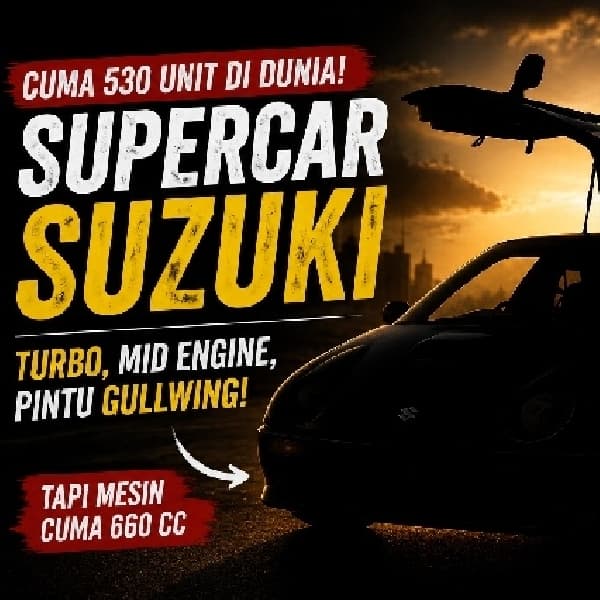 Cuma 530 Unit di Dunia! Suzuki Punya Supercar, Turbo Mid Engine, dan Pintu Gullwing