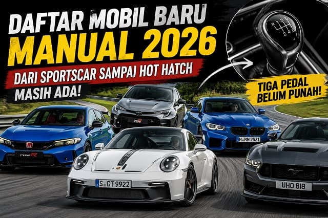 Daftar Mobil Baru 2026 Kopling Alias Manual, Daily Car Sport Car Sampai SUV Ada!
