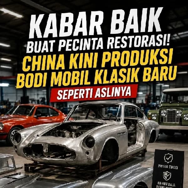 Kabar Baik Buat Pecinta Restorasi! China Kini Produksi Bodi Mobil Klasik Baru Seperti Aslinya