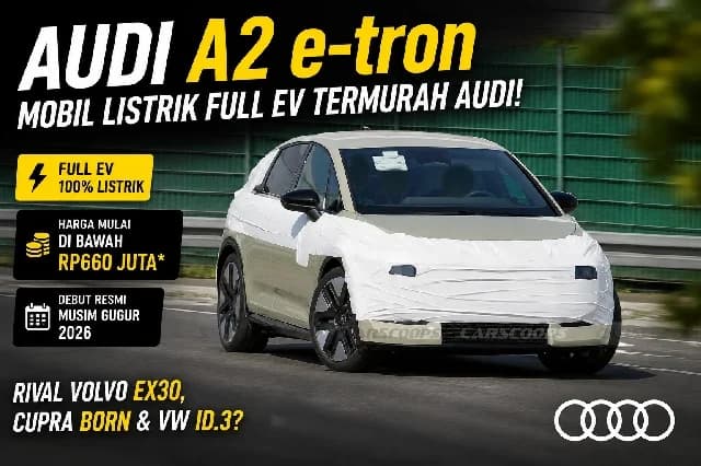 Audi Akhirnya Punya Mobil Listrik Termurah, A2 e-tron Full EV Makin Dekat Meluncur