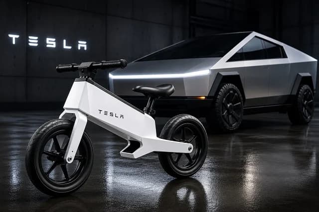Dibanderol Rp 4 Jutaan, Tesla Bikin Geger Jual Sepeda Anak Mirip Cybertruck!