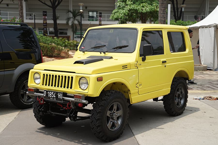 Eksotika Modifikasi Jimny Daily di BlackAuto Battle Warm Up 2019 Jakarta