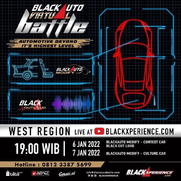 Catat Tanggalnya, Live Streaming BlackAuto Virtual Battle West Region 6-7 Januari 2022
