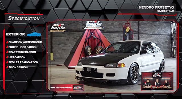 Honda Civic Estilo K24 Type R Engine, Total di BlackAuto Modify Culture
