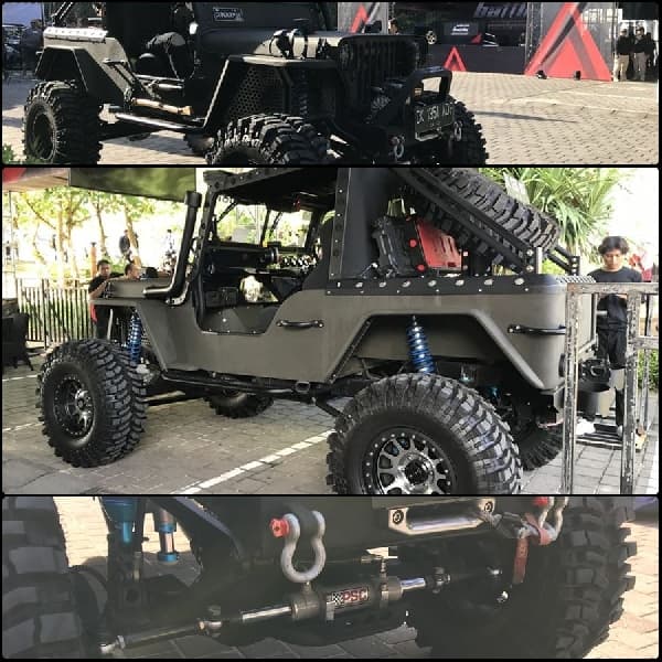 Jeep Willys The Conqueror Bermesin V8 Rover Sabet Champ Black Auto Modify Culture