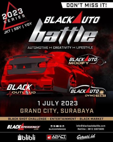 Petrolheads Surabaya Gak Mau Kalah, 70 Peserta Bertarung di Blackauto Modify