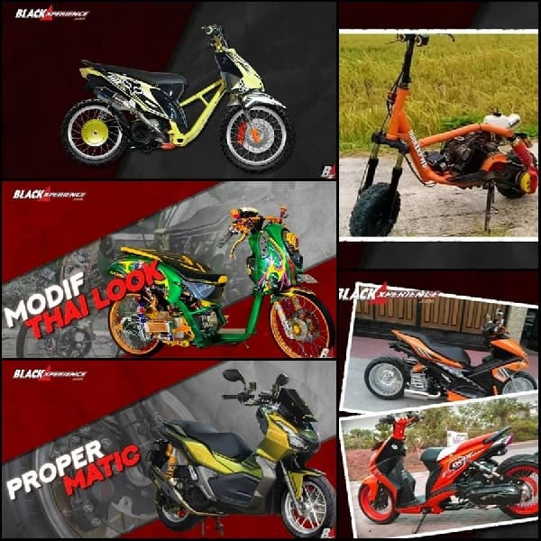 Ragam Modif Motor Matic dari Otoped Matic Hingga Thailook