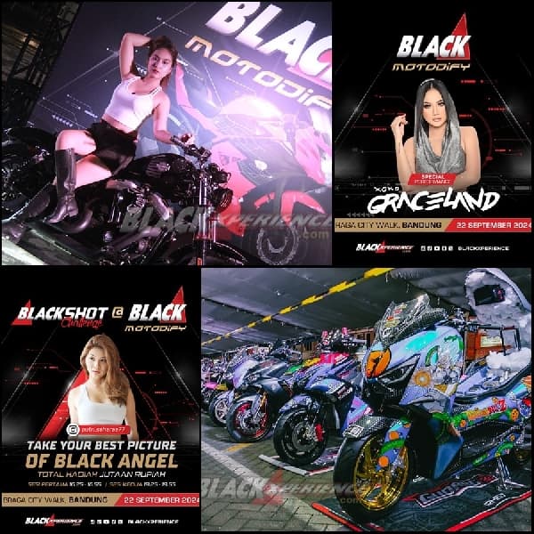 Black Motodify Bandung Menyapa Pals, Catch Best Moment dan Nikmati Live DJ Graceland