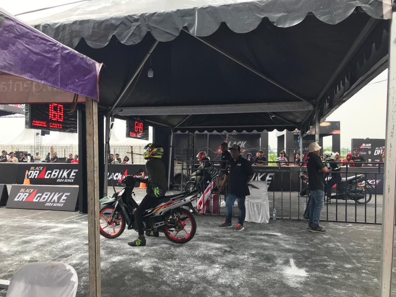 Rekor Baru Black Drag Bike 742 Dragster, 2 Rekor Timing Pecah di Kelas Pendukung Bebek 200cc Non Injeksi dan Herex 300 Non DOHC