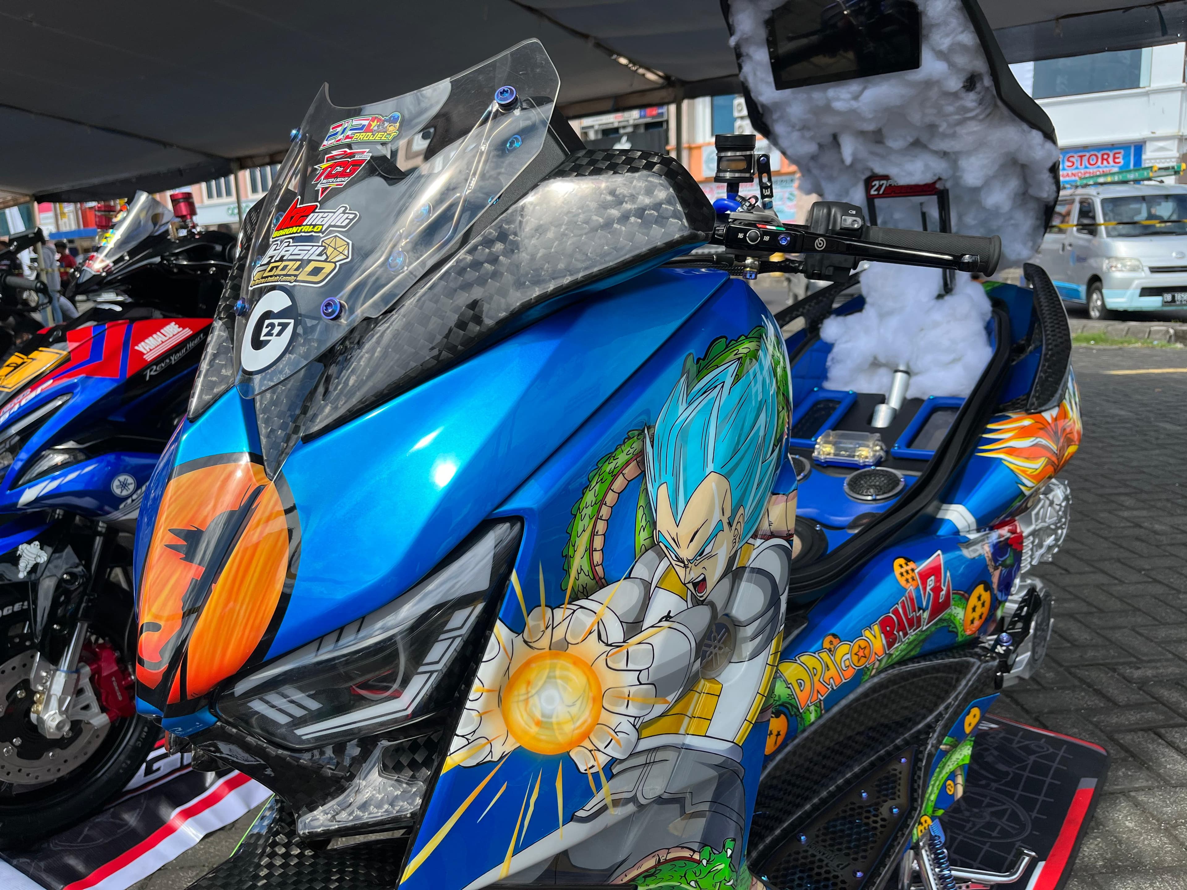 Xmax Diaz Mappe Anime Dragon Ball, Kunci Gelar Tertinggi di Black Motodify 2024, Diikuti Ninja SS ZCS Garage