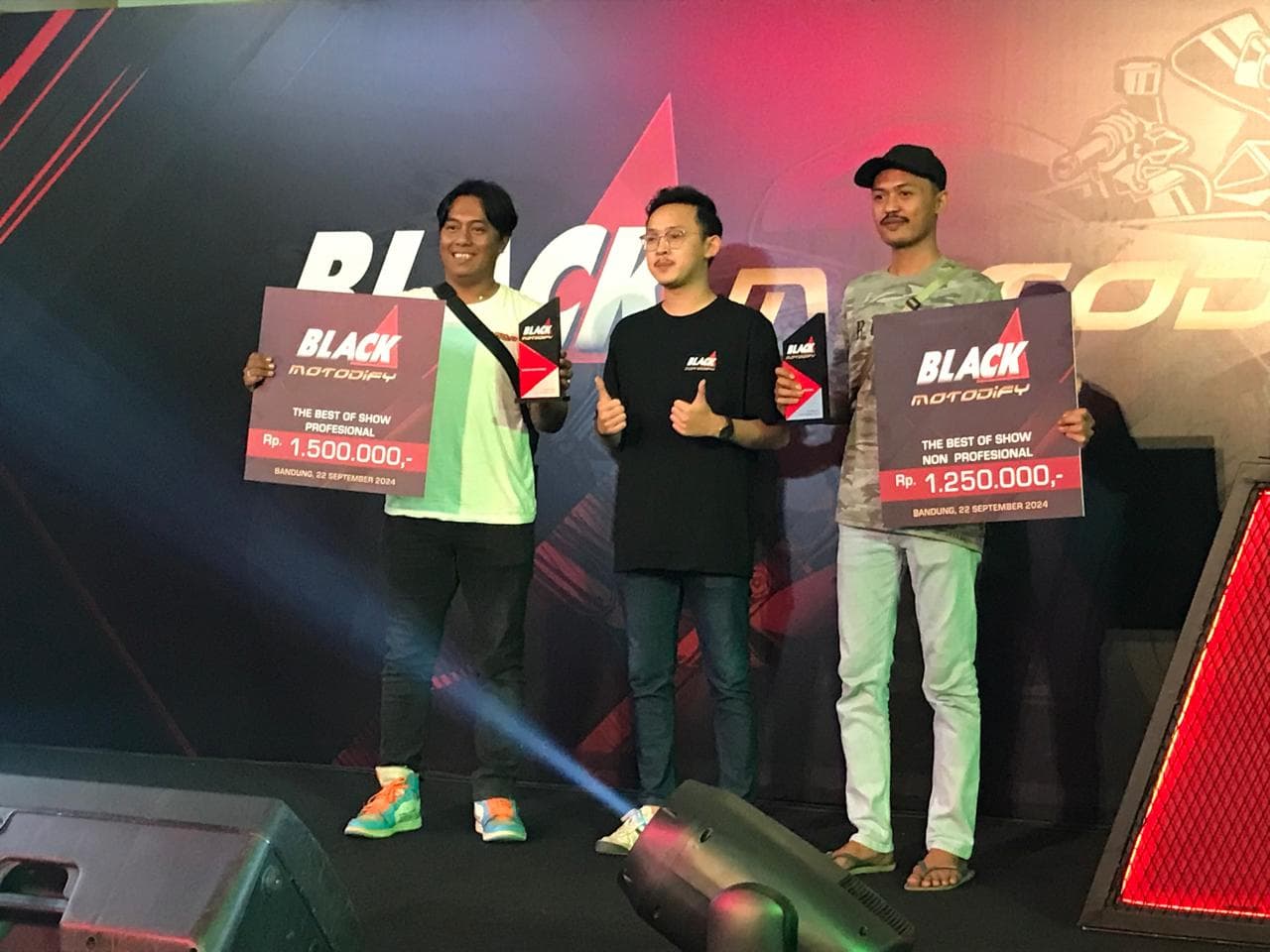 Black Motodify Bandung Telah Usai, Vanjie Motoshop dan WP SpeedShop Raih Podium Tertinggi