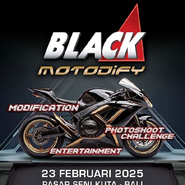 Kelas Meet Up Komunitas Black Motodify 2025 Bali, 40-an Kelas Dibuka Merebut 7 Kategori