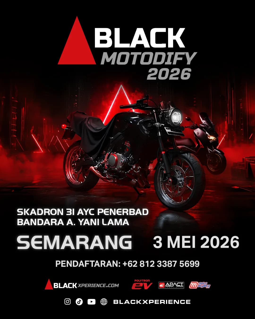 Black Motodify Seri I Semarang Makin Colourfull, Jadi Trendsetter Modifikasi