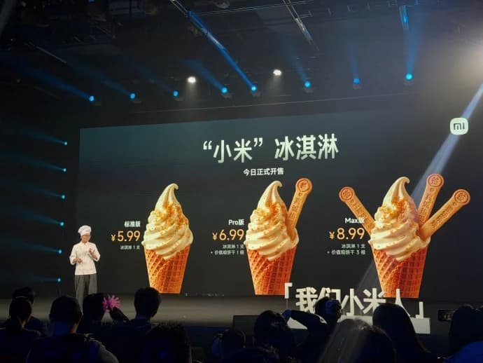 Unik dan Gak Biasa, Xiaomi Hadirkan Es Krim Standard, Pro dan Max