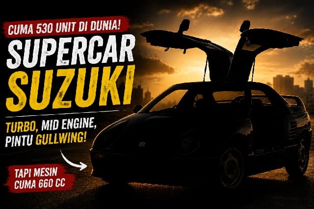 Cuma 530 Unit di Dunia! Suzuki Punya Supercar, Turbo Mid Engine, dan Pintu Gullwing
