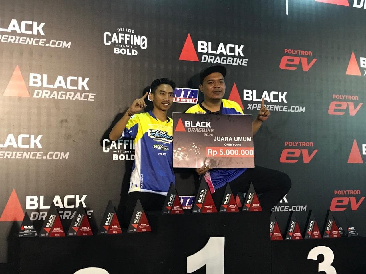 Juara Umum Point A, Pemula dan Bracket, Berikut Hasil Final Black Drag Bike Semarang 2026