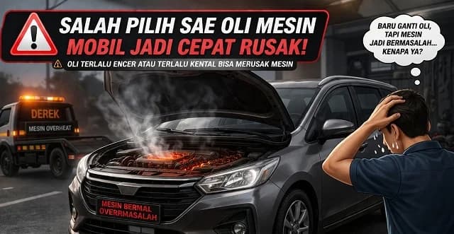 Cara Pilih Kekentalan Oli Mesin Mobil yang Tepat (SAE 0W-20 sampai 20W-50) Biar Mesin Awet